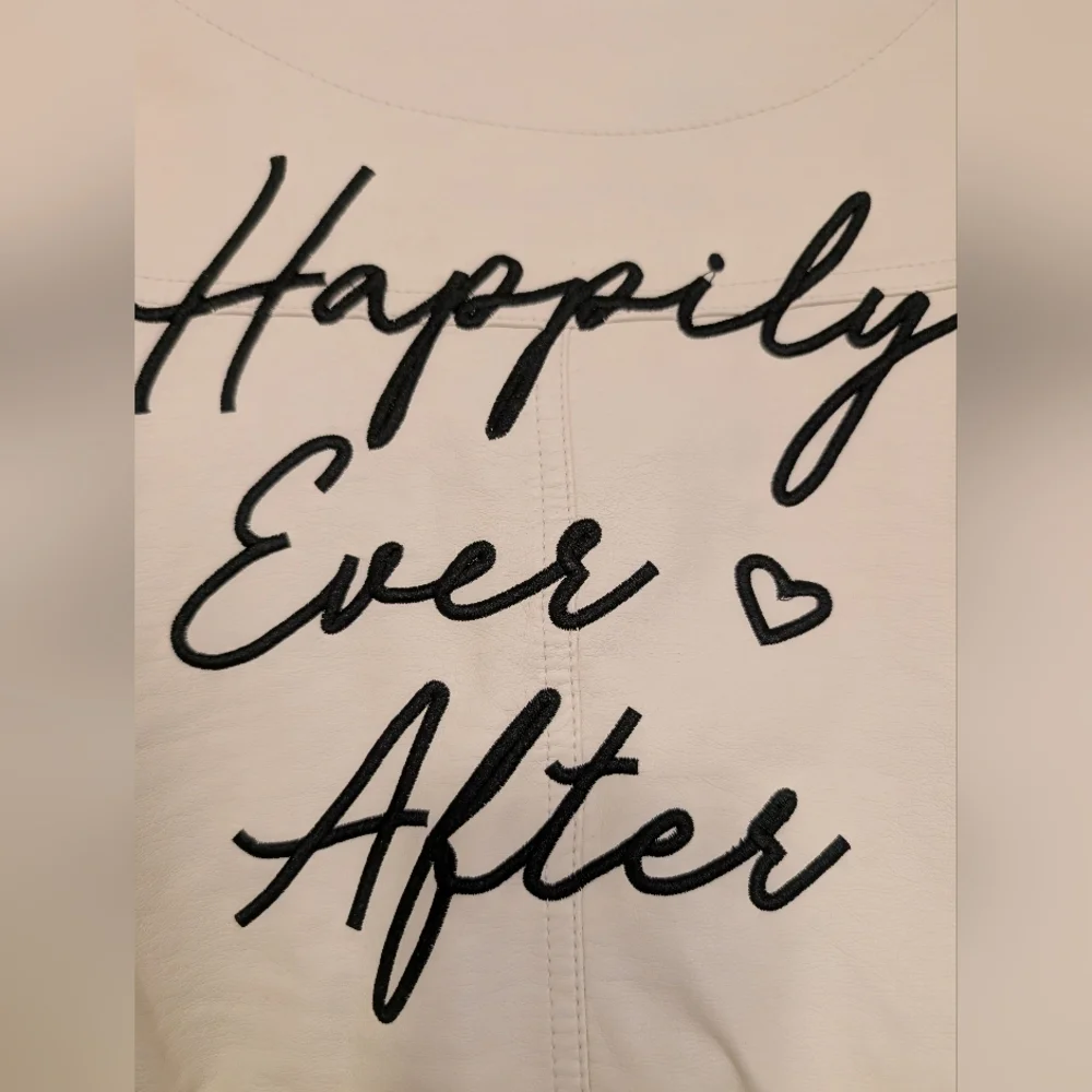 Off White 'Happily Ever After' Women's Leather Jacket - Picture 5 of 6